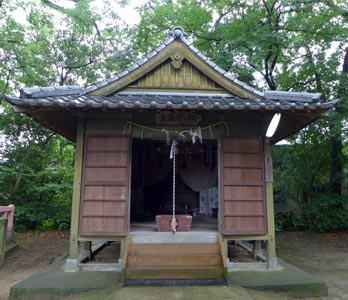 御勢大霊石神社境内の粟島神社