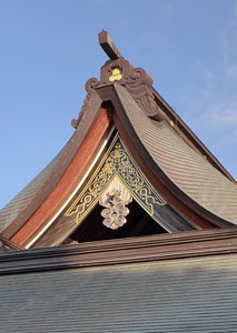 櫛田神社拝殿屋根