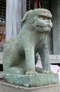 若宮八幡神社狛犬（吽形）
