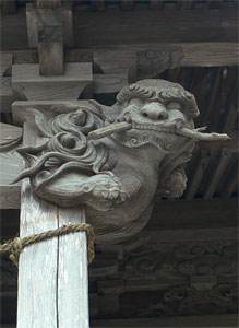 鳥屋神社拝殿彫刻
