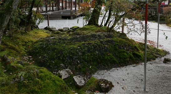 賀茂別雷神社境内の岩上