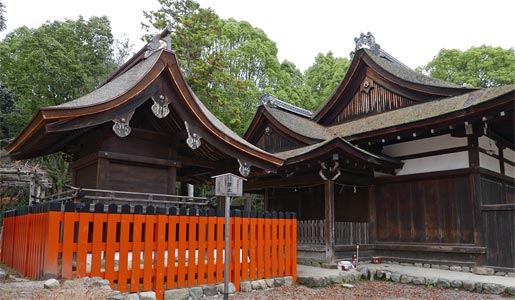 上賀茂神社境内摂社の奈良神社