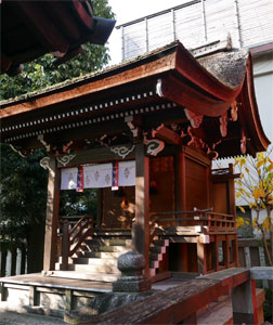 左京区の熊野神社境内の春日大神須賀大神神倉神