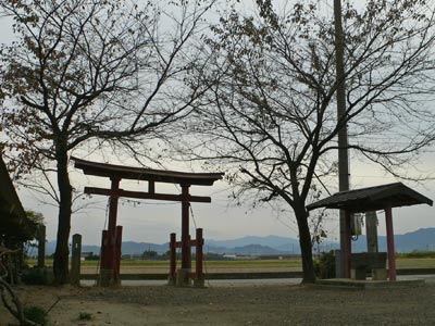 長幡部神社周囲の景観