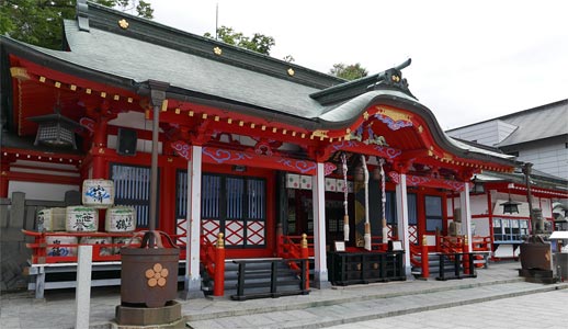 松本市深志の深志神社拝殿