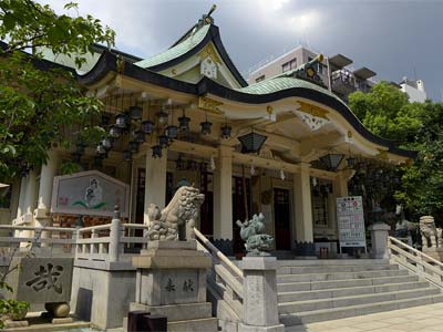 難波八阪神社社殿
