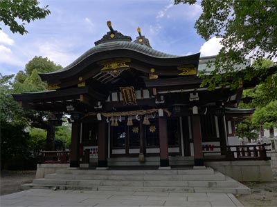 尼崎市若王寺の熊野大神社社殿