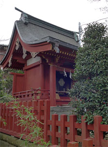 鎌倉市材木座由比若宮社殿