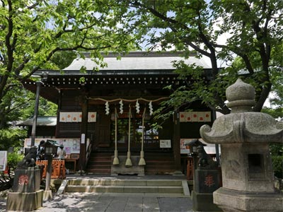 東京都北区西ケ原の七社神社拝殿