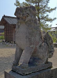 佛生寺神明神社狛犬（阿）