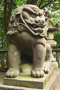 天津神社狛犬2