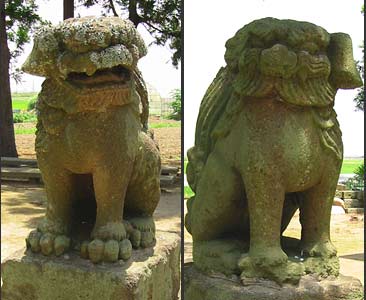 明田の諏訪神社・狛犬