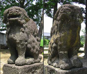 保古野木の諏訪神社狛犬
