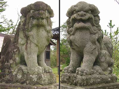 諏訪神社狛犬