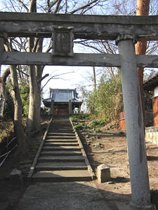 神谷内の松根神社二の鳥居