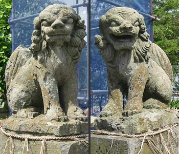 木山の諏訪神社狛犬