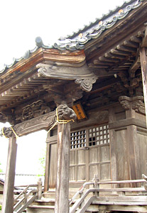 田家の琴平神社拝殿