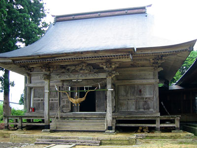 大須戸の八坂神社拝殿