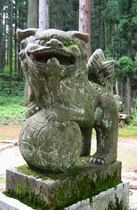 白山神社狛犬