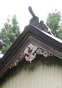 赤沢神社拝殿部分