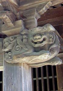 児木神社拝殿彫刻