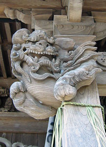 三社宮拝殿彫刻