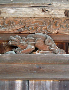 三社神社拝殿彫刻