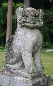 猿倉神明社の狛犬