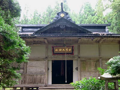 下高柳の日吉神社拝殿