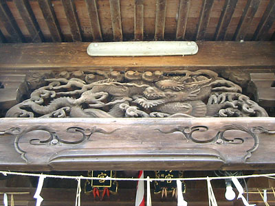 遠藤の諏訪宮神明宮拝殿彫刻