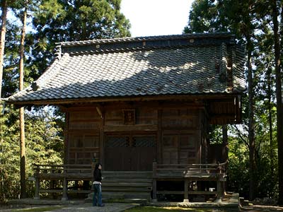 蒲ケ沢の神明宮拝殿