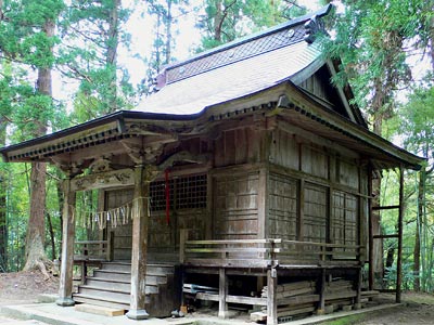本条の白山姫神社社殿