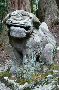 十二神社狛犬吽形