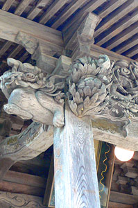 小布勢神社拝殿彫刻