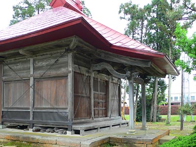 白山新田の白山社拝殿