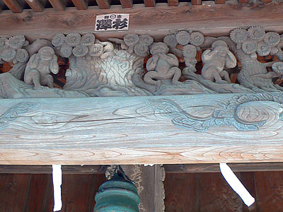 猿田彦神社拝殿彫刻