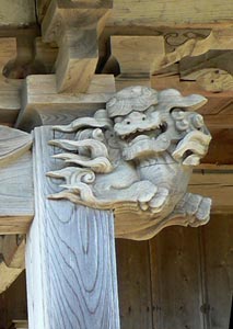 八幡神社拝殿彫刻