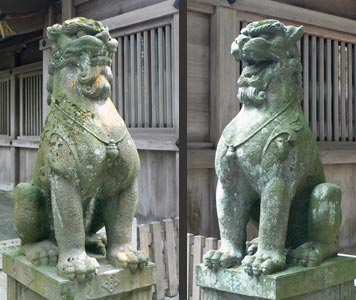 弥彦神社狛犬