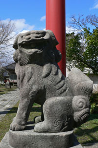 河原田諏訪町諏訪神社狛犬