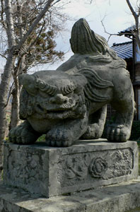 長石神社狛犬