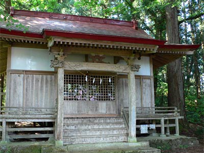 上川村広瀬の山神社社殿