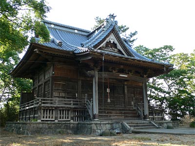 茅野山の大蔵神社拝殿
