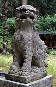 桐原石部神社狛犬（阿像）