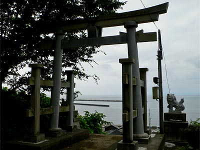 石井神社境内からの眺め