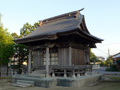 北区大月の神明社拝殿