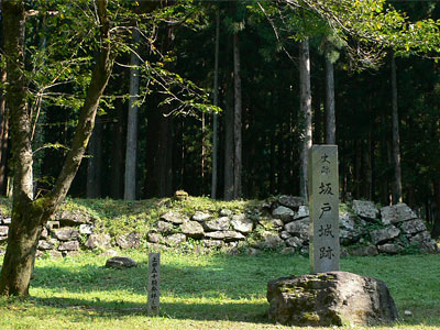 坂戸城跡の碑