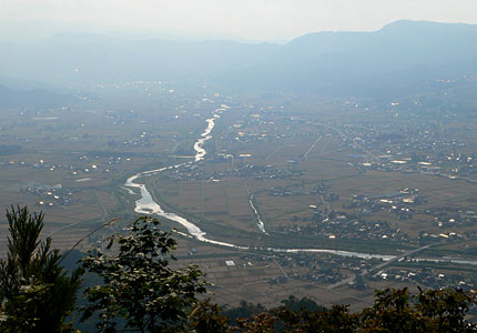 坂戸山山頂からの眺望（南方向）
