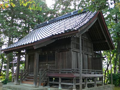 田上町吉田新田の神明神社拝殿