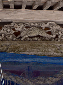 馬越神社拝殿彫刻