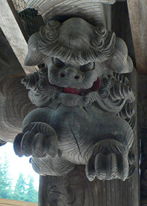 吉野神社拝殿向拝彫刻